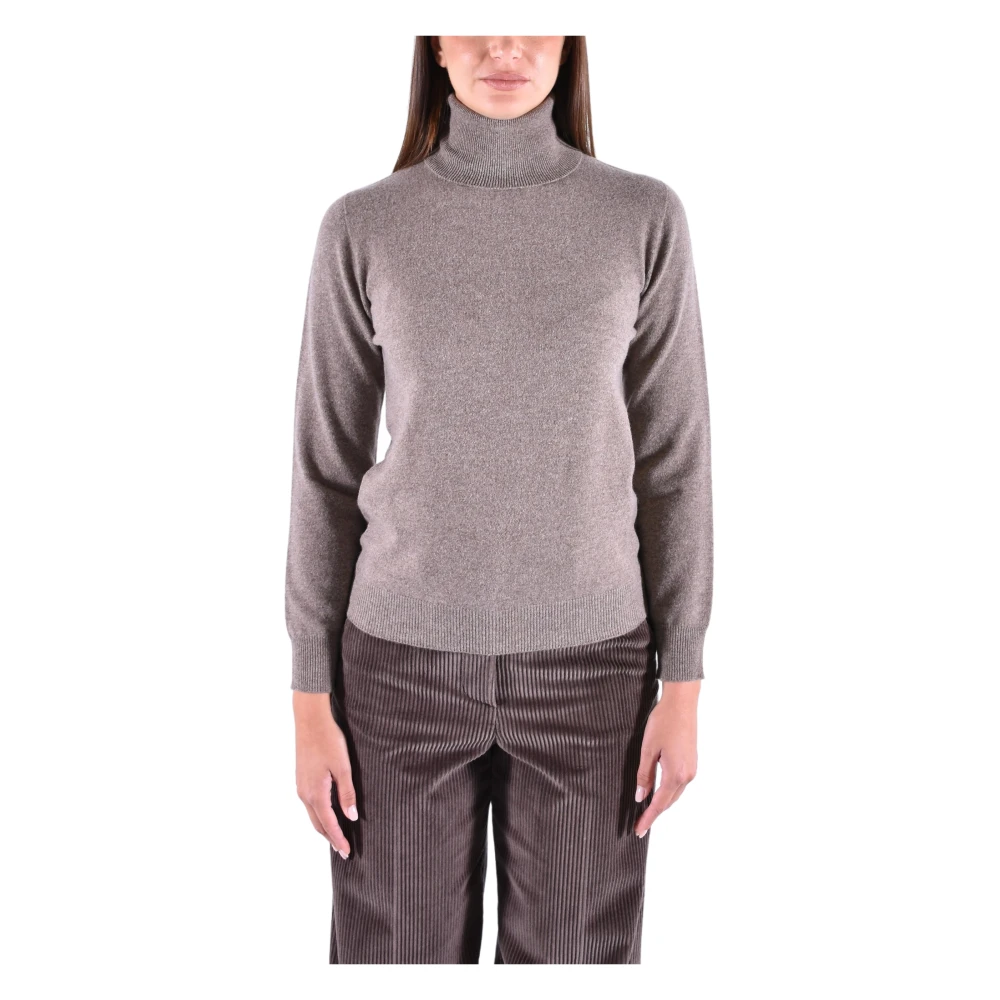 Kangra Women's Brown Turtlenecks, M, Cashmere Turtleneck Jumper
