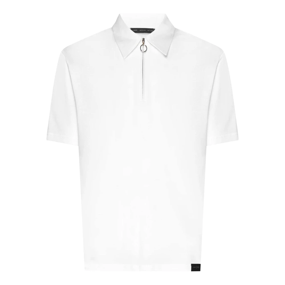 Low Brand Witte Katoenen Polo Shirt met Logo White Heren