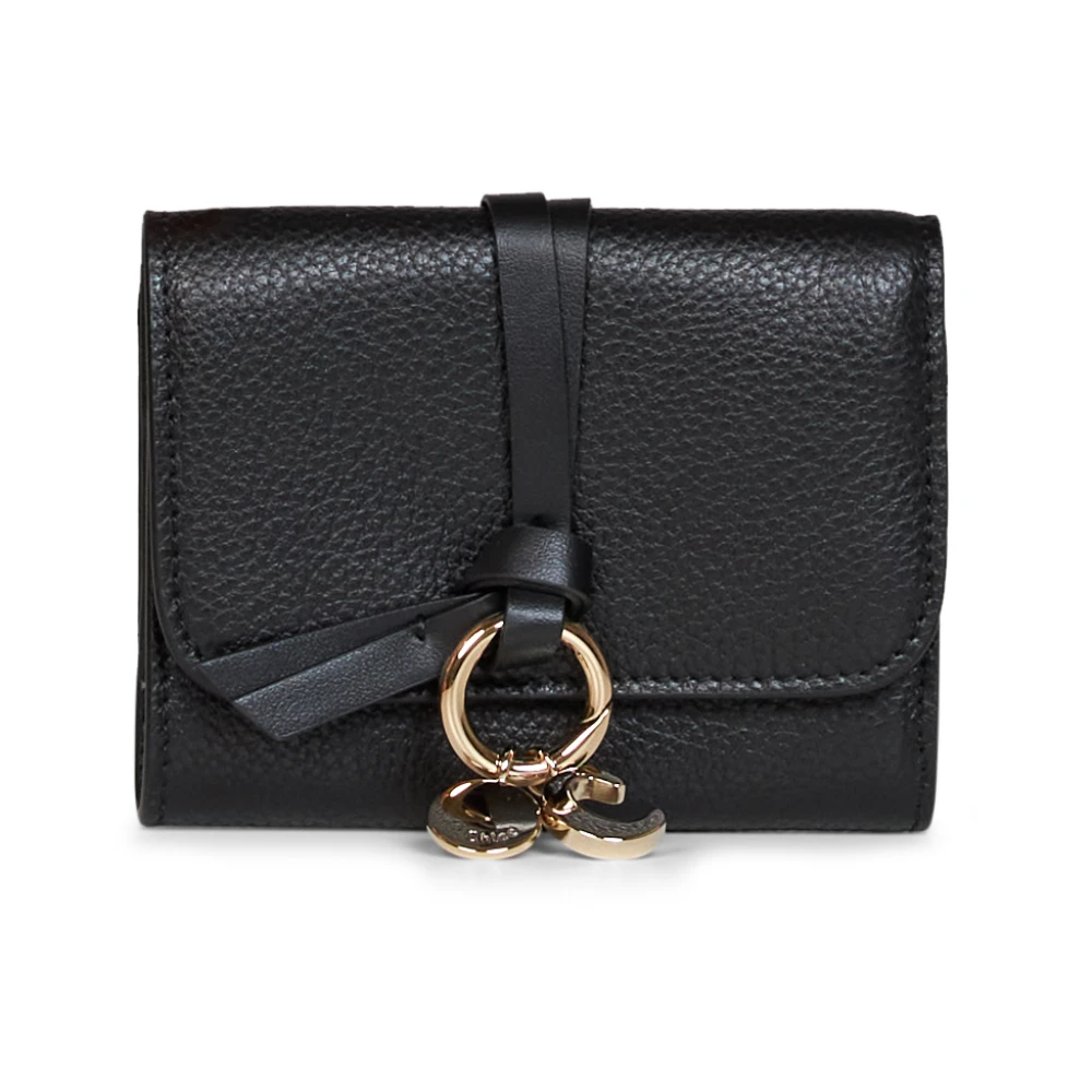 Chloé Small Trifold Alphabet Wallet - Female - Wallets & Cardholders - Black - One Size - Accessories - Image 5