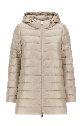 Beige Resort A-Shape Nylon Jacka