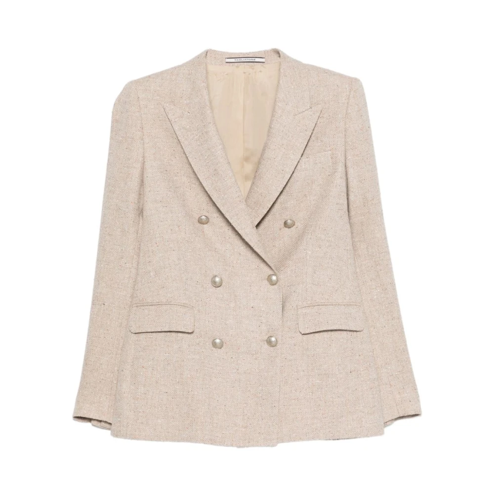 Tagliatore Women's Gray Blazers, M, Giacca Doppiopetto