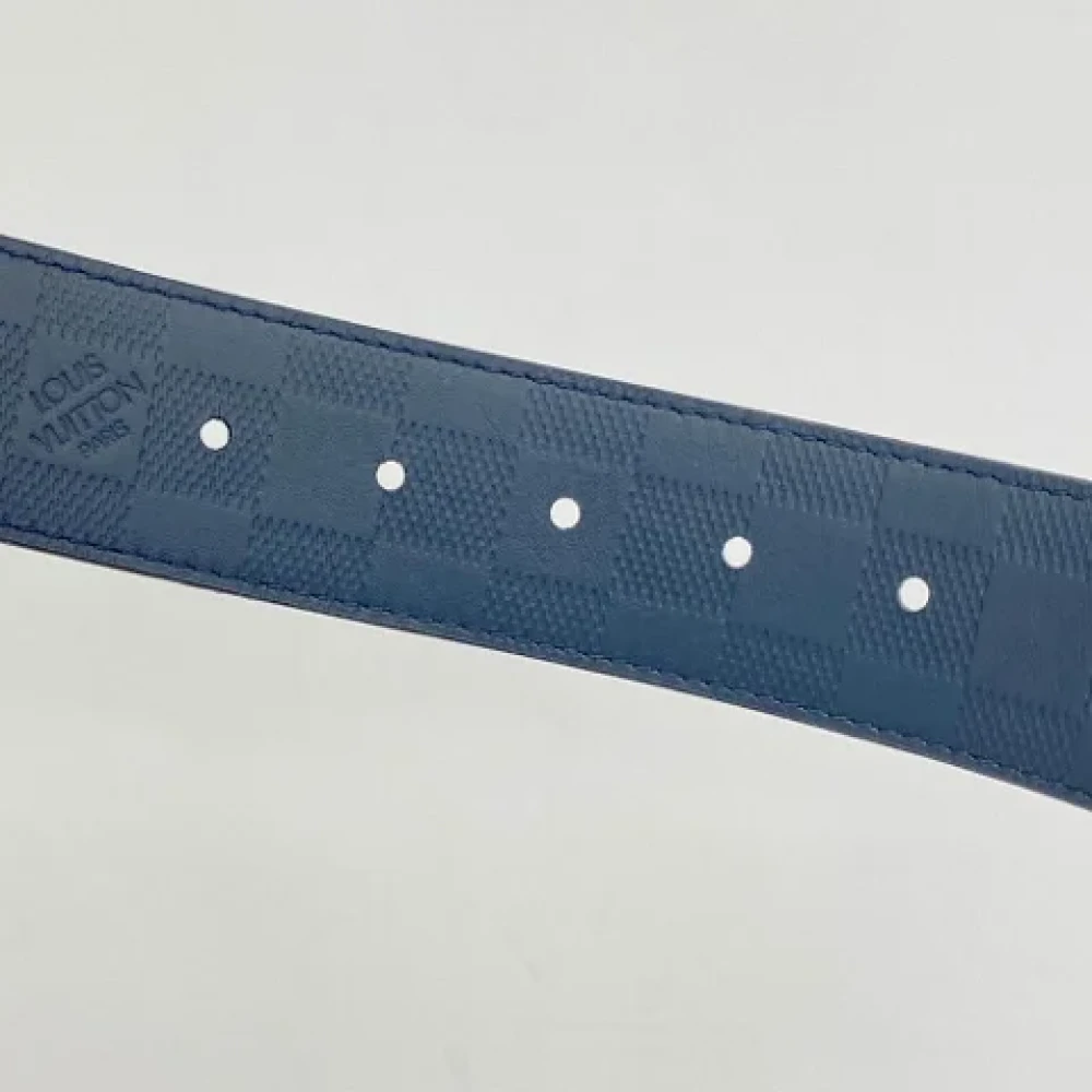 Louis Vuitton Vintage Pre-owned Canvas belts Blue Heren
