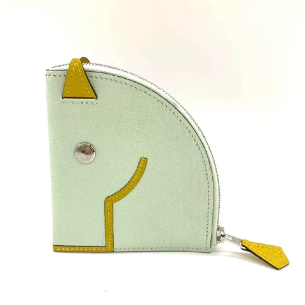 Hermès Vintage Pre-owned Leather wallets White Dames