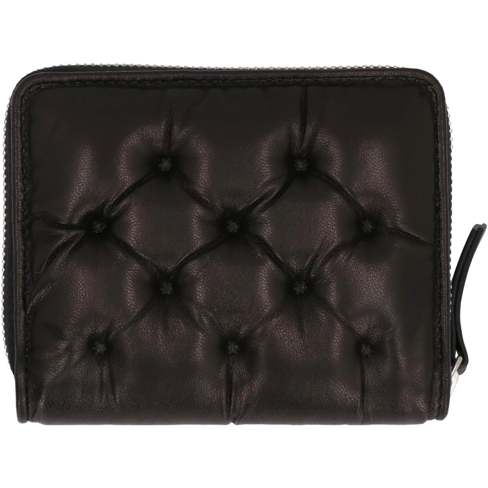 Maison Margiela Gewatteerde leren portemonnee met kaartsleuven Black Dames