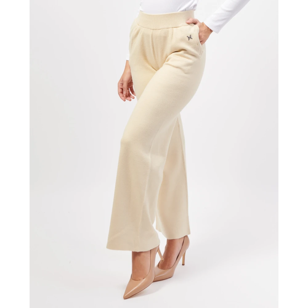 John Richmond Witte Broek met Elastische Taille White Dames