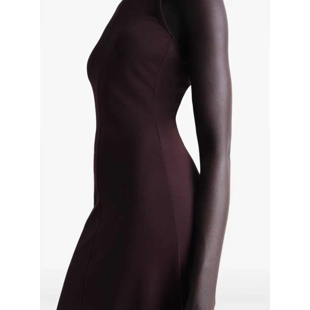 Lemaire Donkere Kersen Twist Hem Jurk Brown Dames