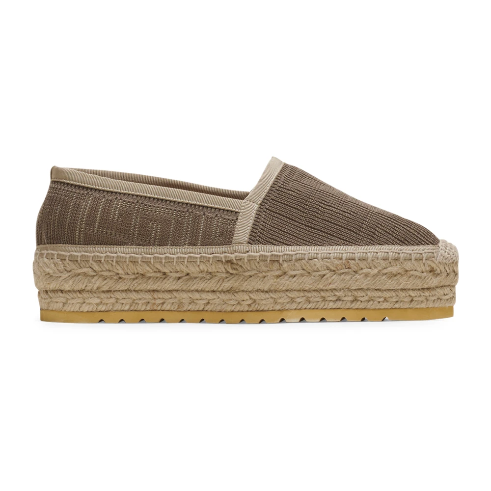 Balmain Alex monogram gebreide espadrilles Beige Dames