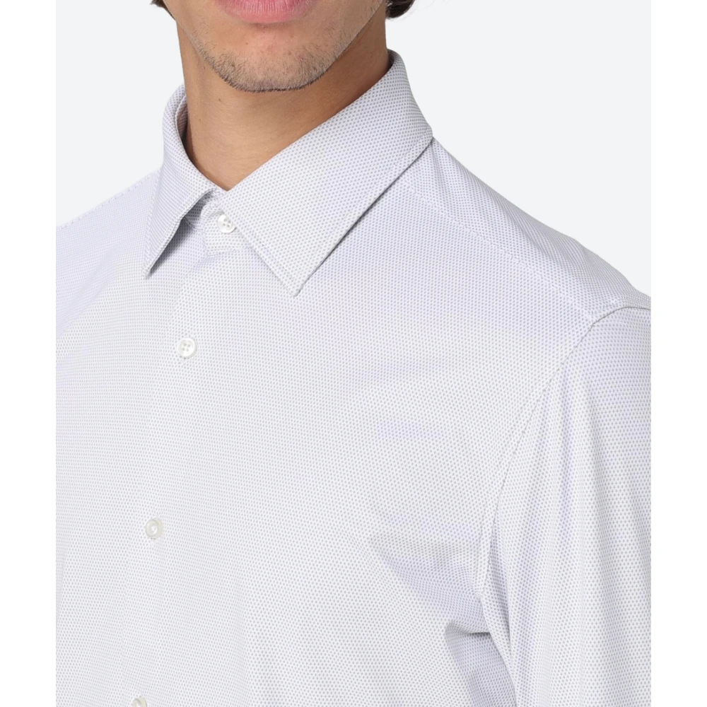 Hugo Boss Slim Fit Kent Kraag Shirt Gray Heren