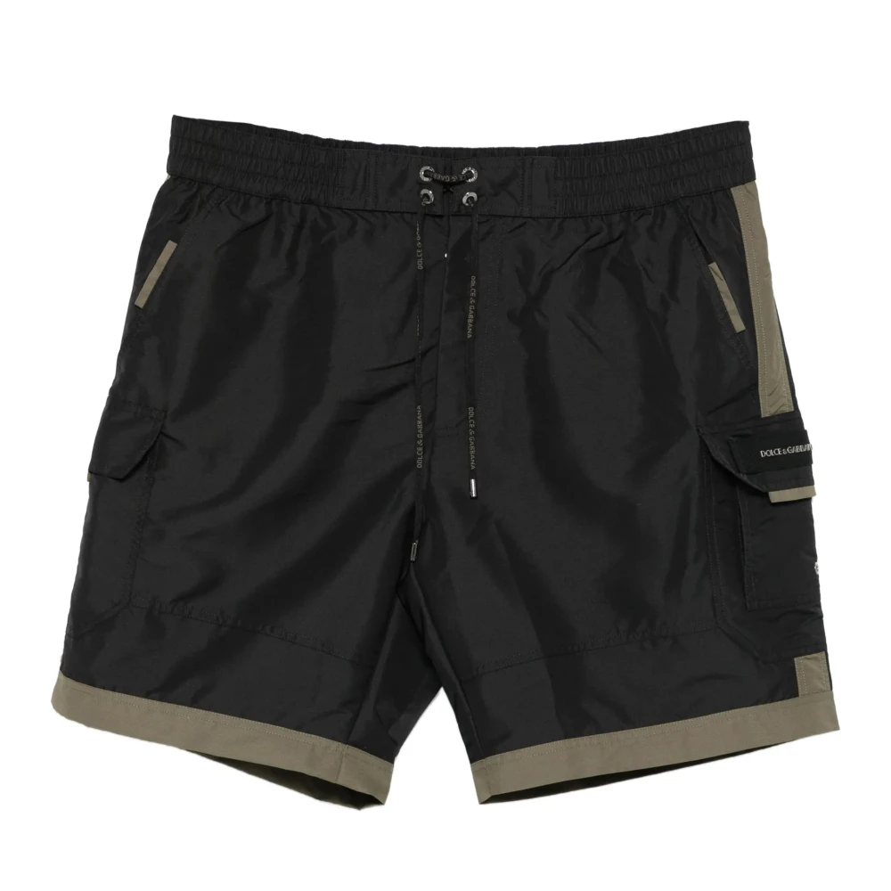 Dolce & Gabbana Uomo Nero Boxer Medio