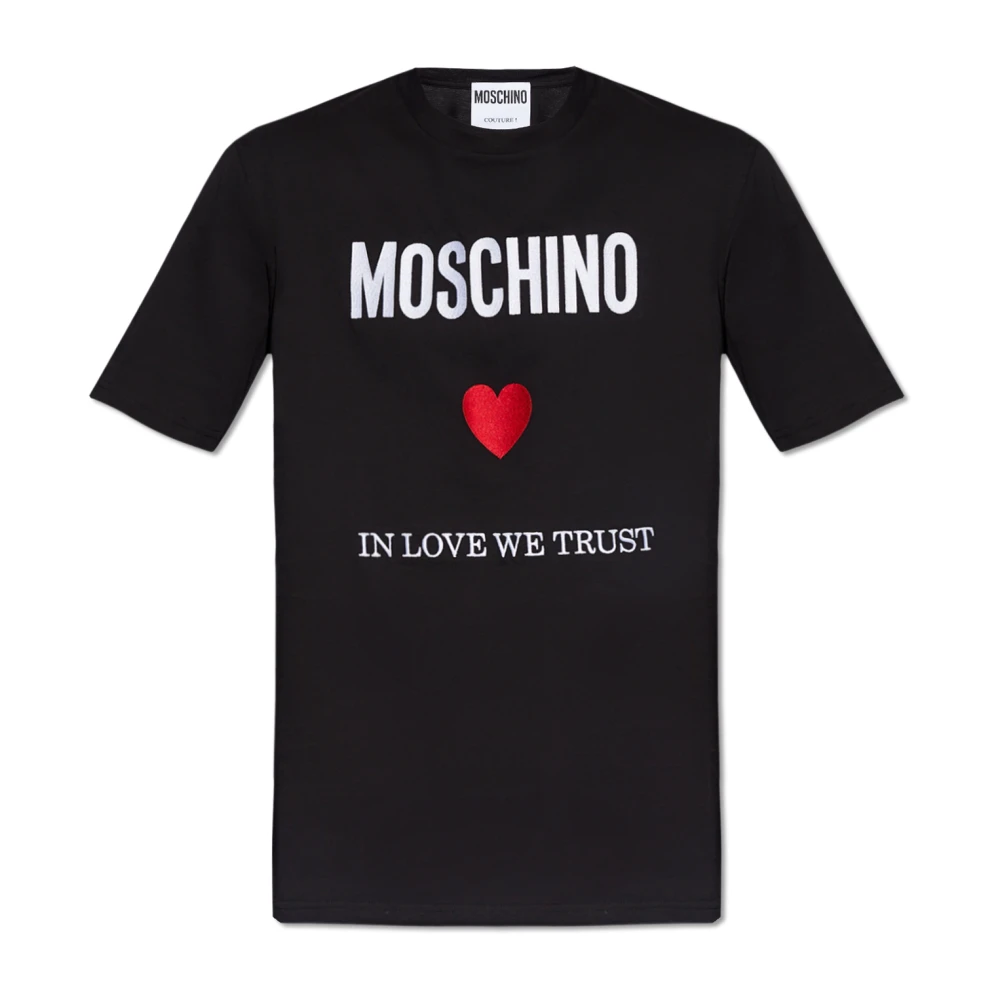 Moschino Hombre Negro Camisetas, Talla: S