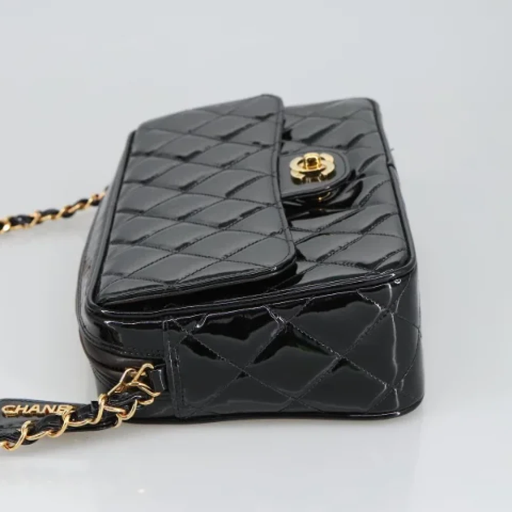 Chanel Vintage Pre-owned Leather shoulder-bags Black Dames