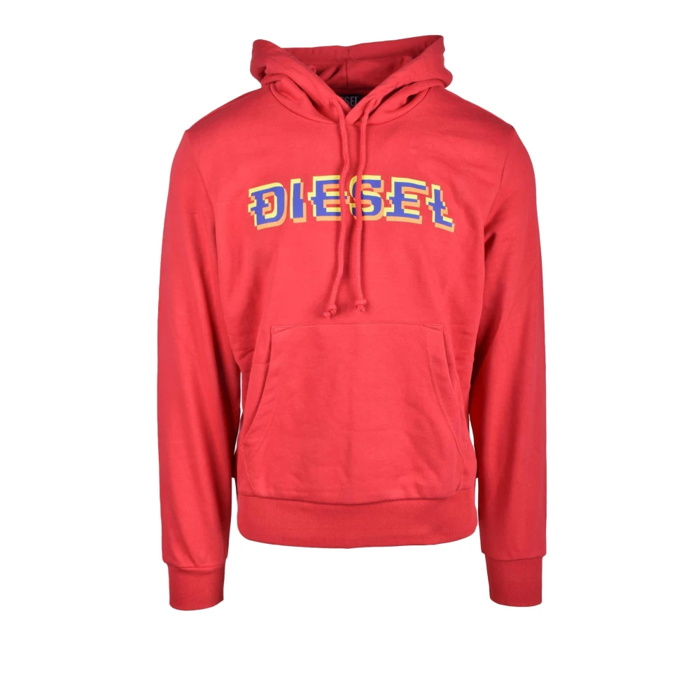 Diesel Sweatshirt Red Heren