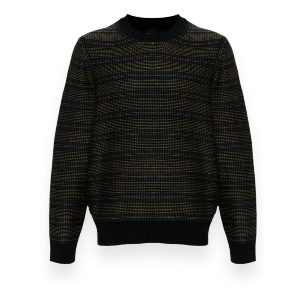 Hugo Boss Stijlvolle Truien voor Moderne Mode Black Heren