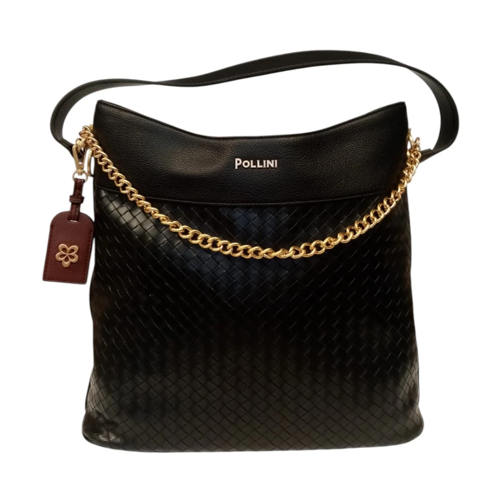 Pollini Women's Black Sc4591pp0nso1 Shoulder Bag - Shoulder Bags - One Size - Bags