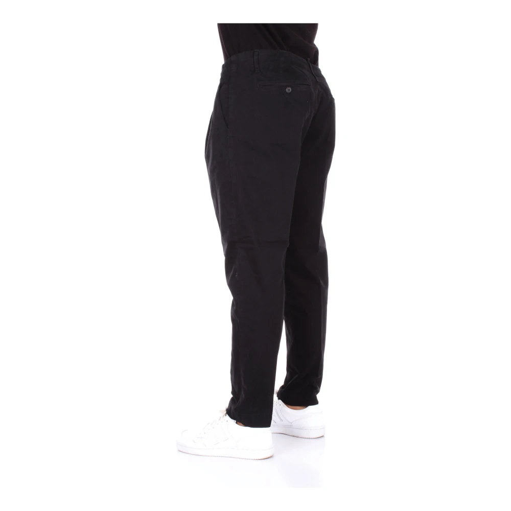 Dondup Zwarte Broek met Achterlogo Black Heren