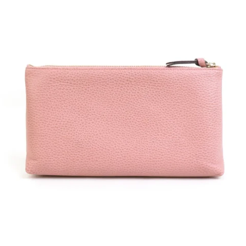 Gucci Vintage Pre-owned Fabric gucci-bags Pink Dames