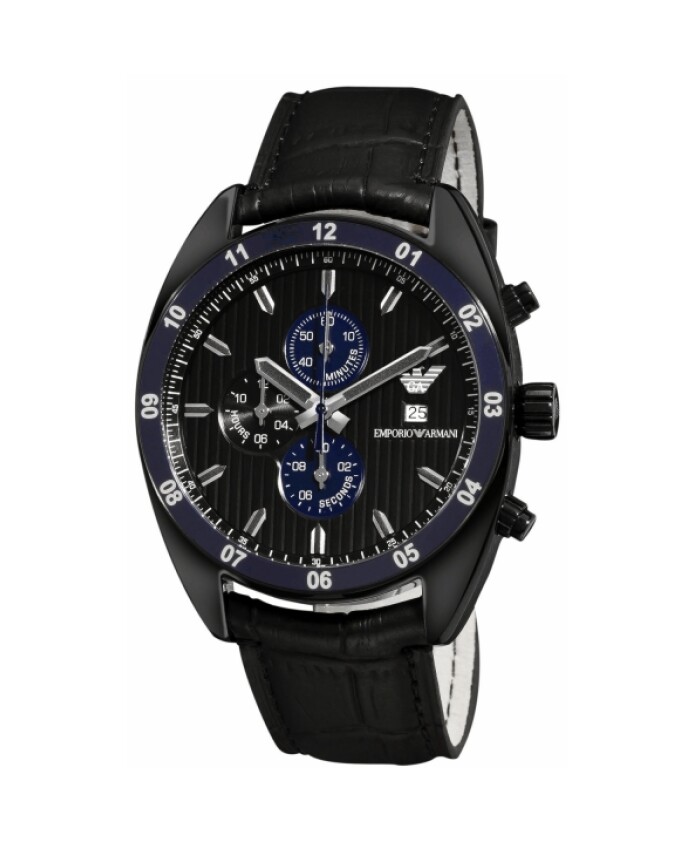 montre-quartz-en-cuir-noir