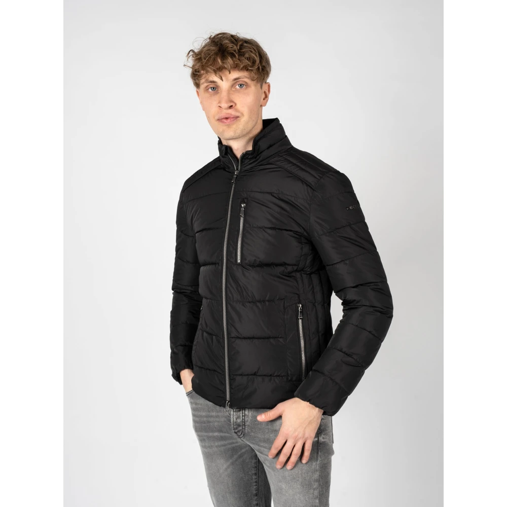 Geox Gewatteerde Winterjas Black Heren