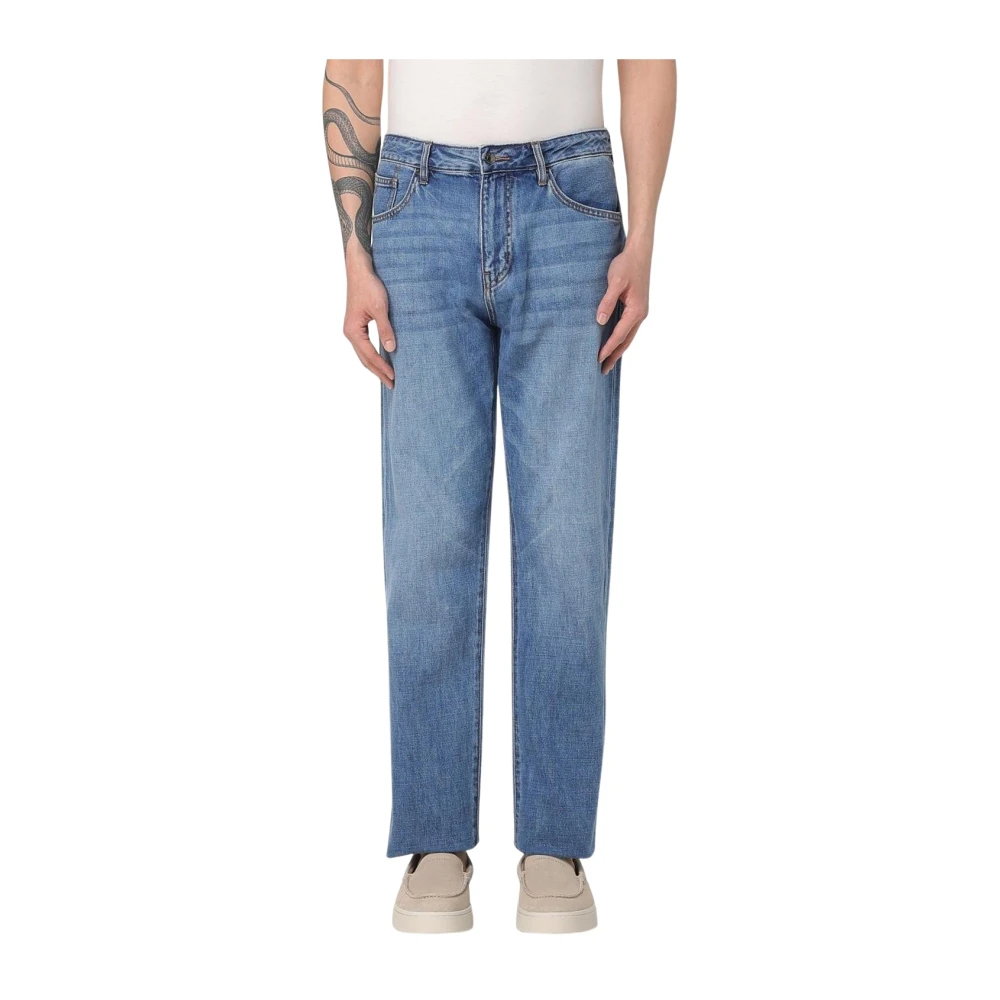 Armani Exchange Blå Slim Fit Denim Jeans