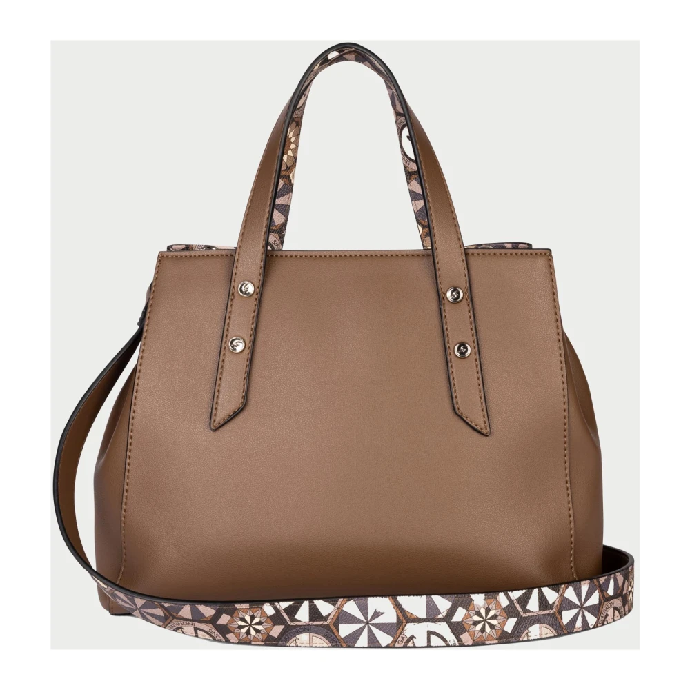 Gattinoni Bruine Frame Handtas met Ritssluiting Brown Dames