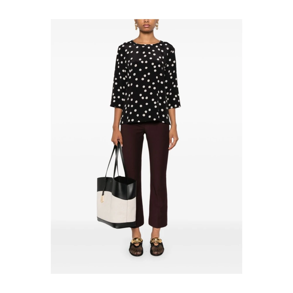 Max Mara Wijde broek Umanita 050 Brown Dames