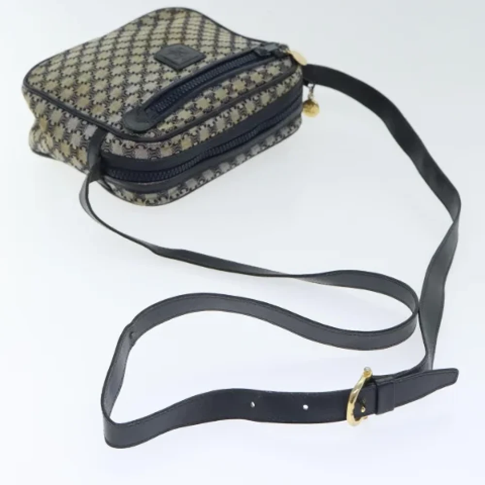 Celine Vintage Pre-owned Canvas shoulder-bags Blue Dames