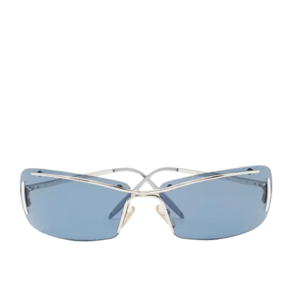 Valentino Vintage Pre-owned Acetate sunglasses Blue Dames