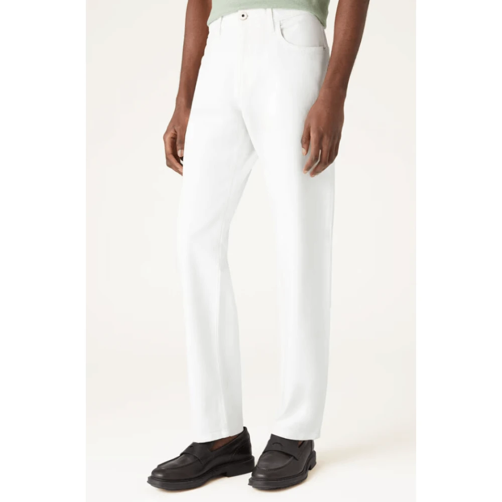Loro Piana Witte Five-Pocket Broek White Heren