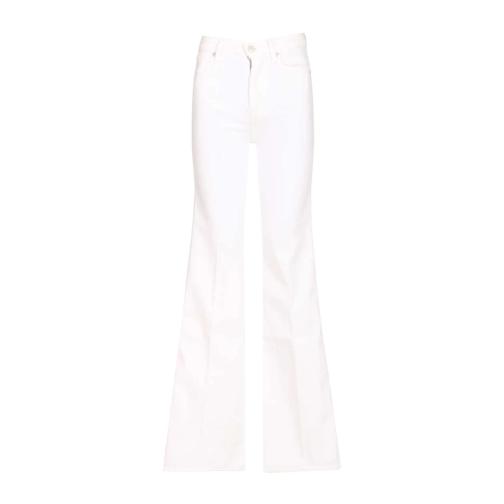7 For All Mankind Wide Trousers, Female, W29, Modern Dojo Soleil Denim Jeans White