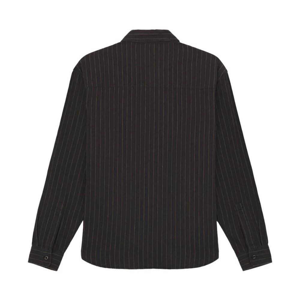 Dickies Lange Mouw Service Streep Shirt Zwart Black Heren