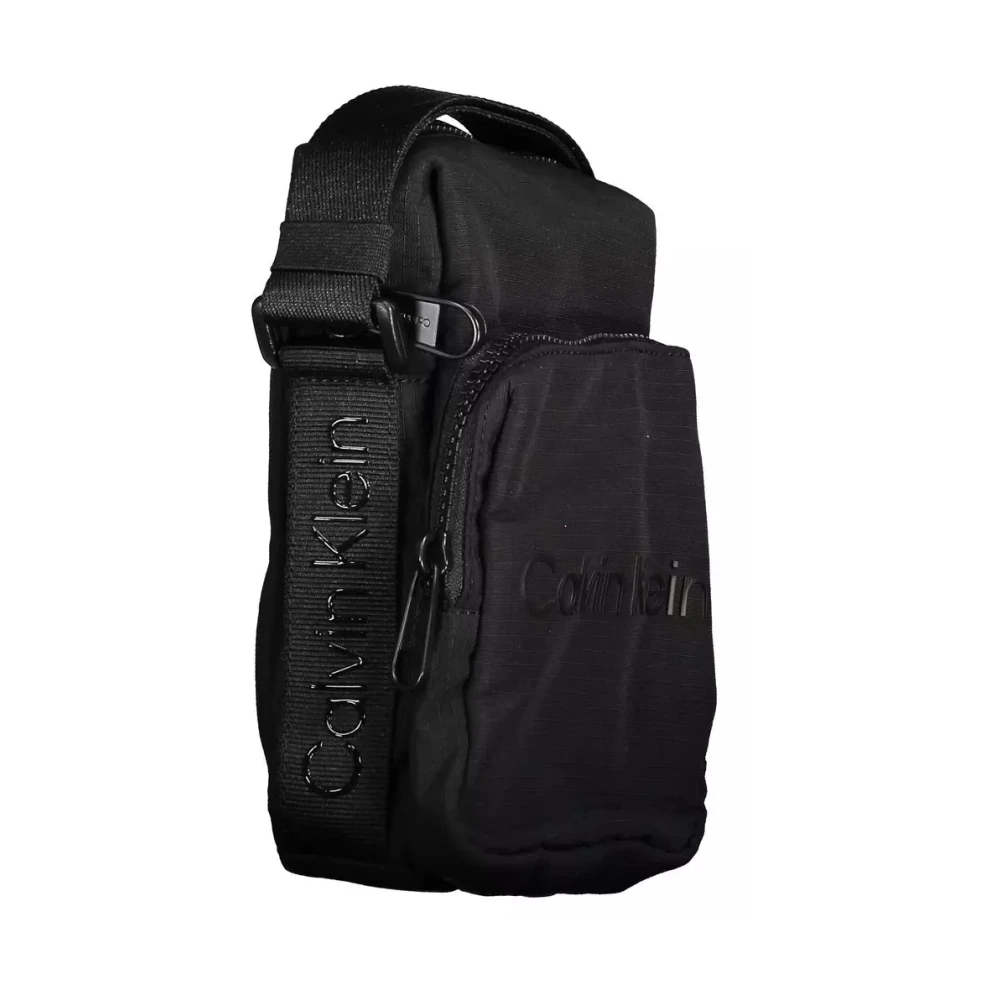 Calvin Klein Black Nylon Shoulder Bag Black Unisex