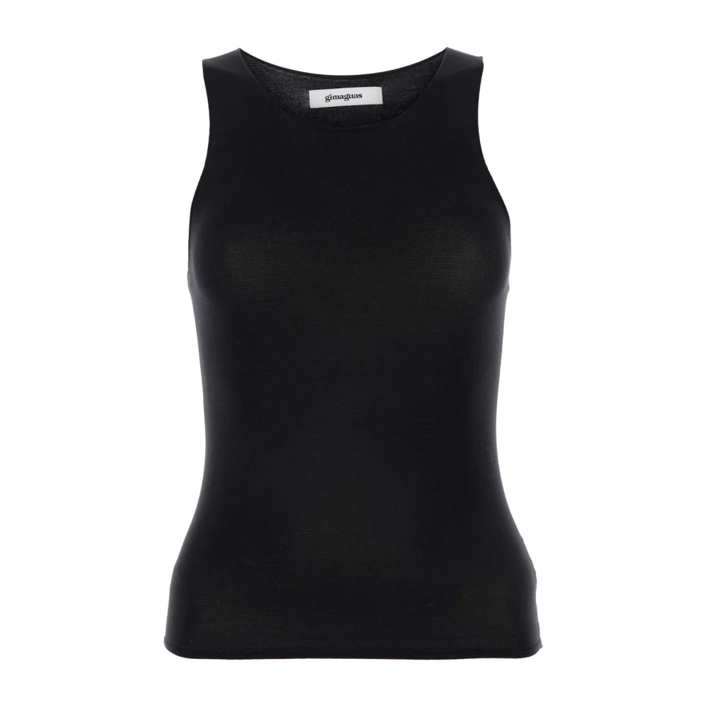 Gimaguas Zwarte Nylon Tanktop Black Dames