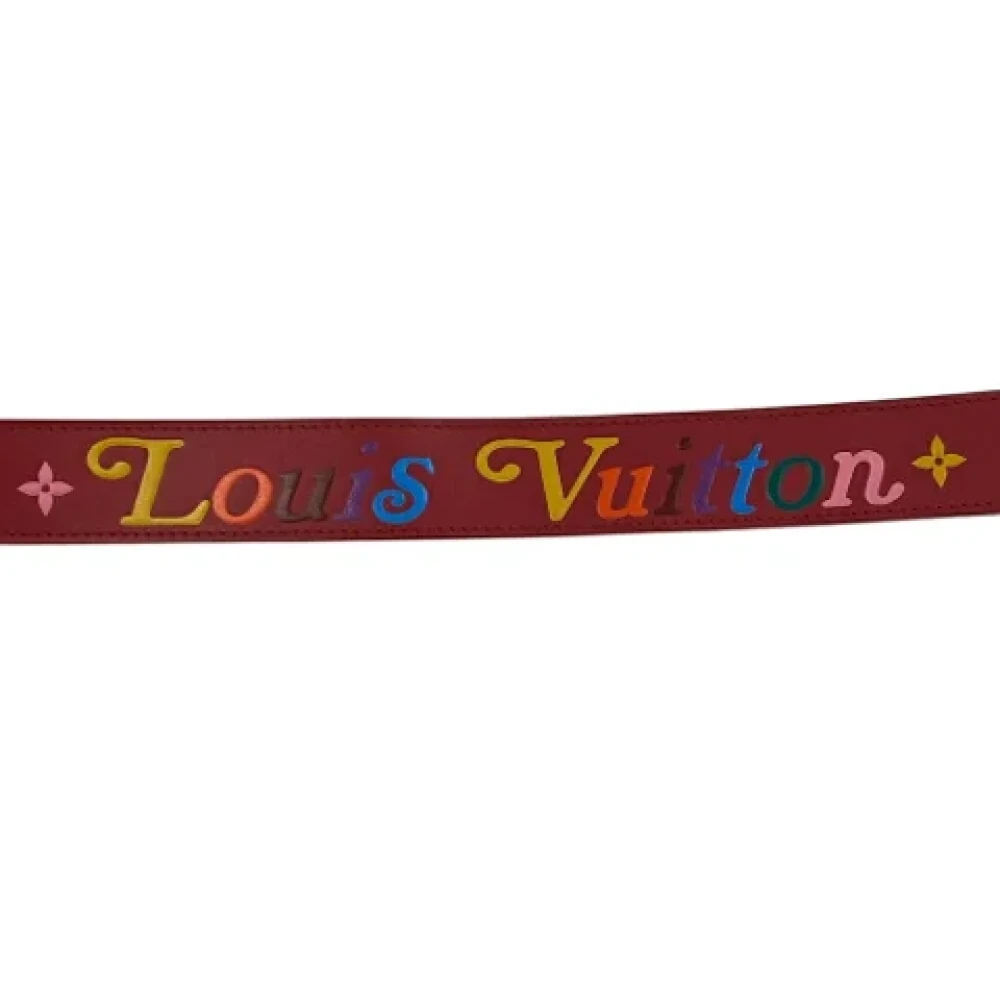 Louis Vuitton Vintage Pre-owned Leather belts Red Unisex