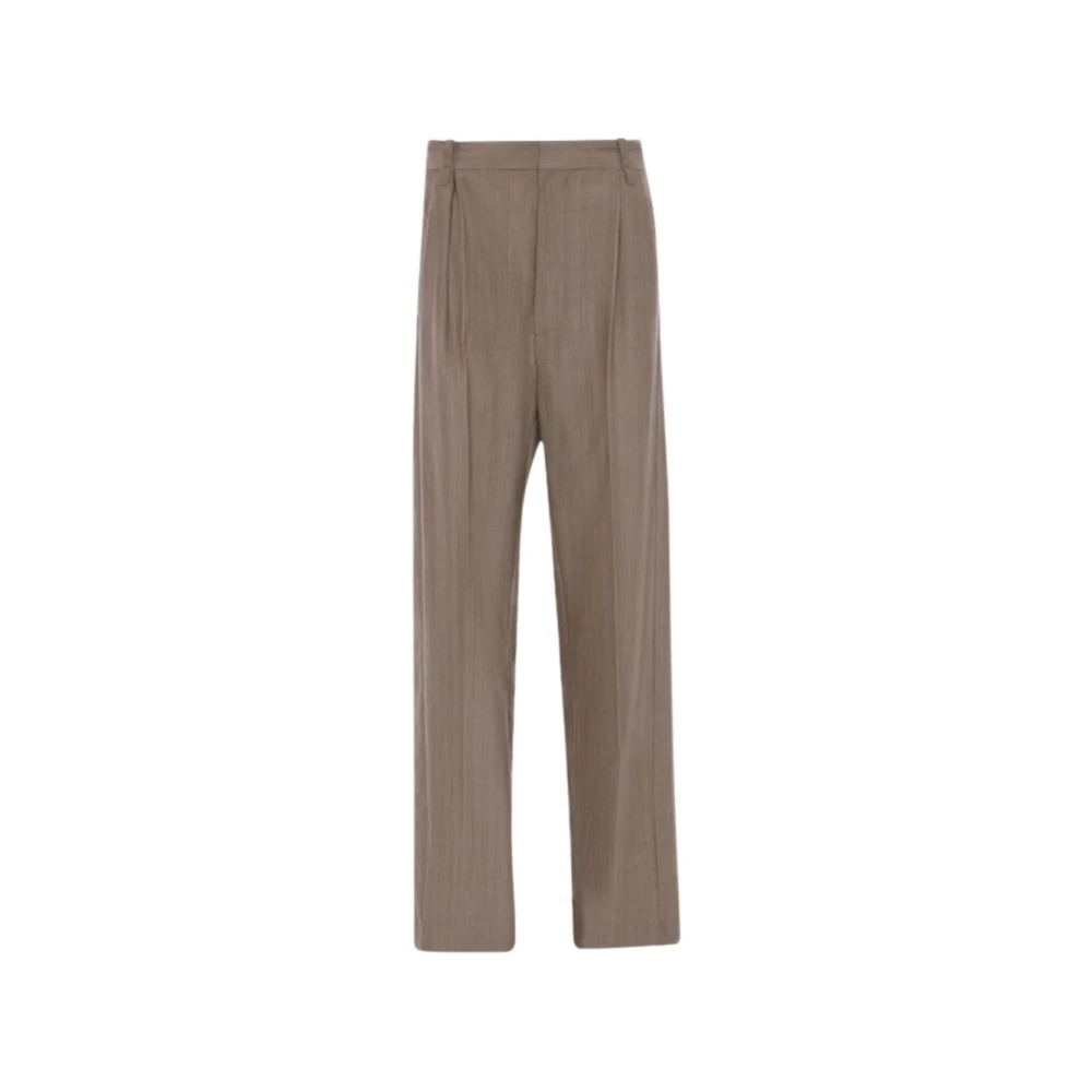 Victoria Beckham Women's Gray Straight Trousers, Xs, Wide Straight Trousers
