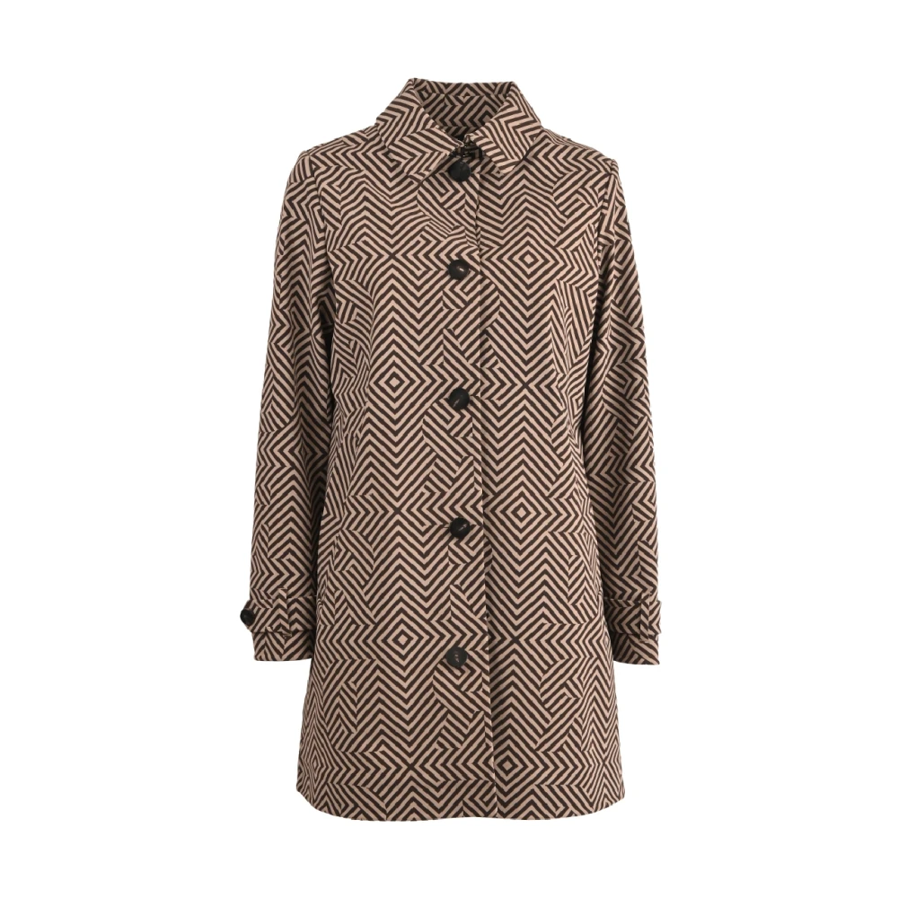 RRD Essentiële Damesjas met Razzle Dazzle Print Brown Dames
