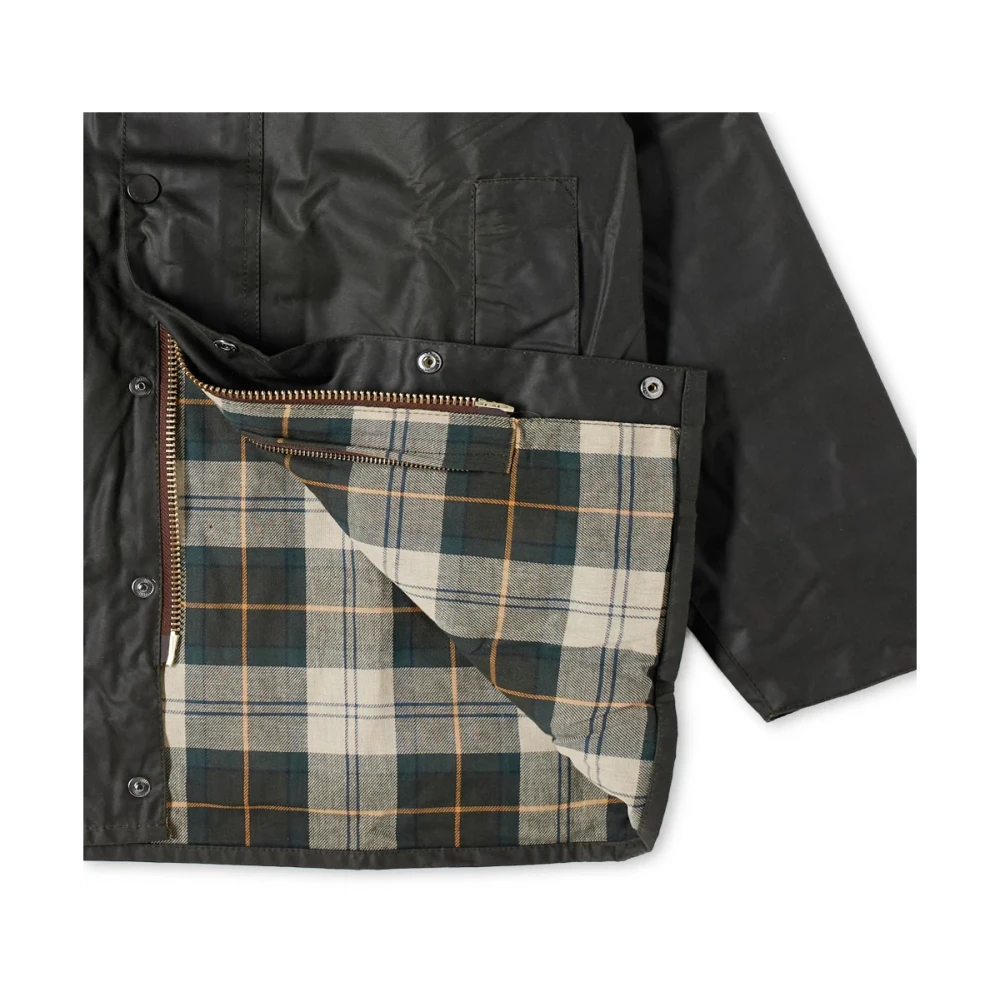 Barbour Stijlvolle gewaxte jas met katoenen voering Green Heren
