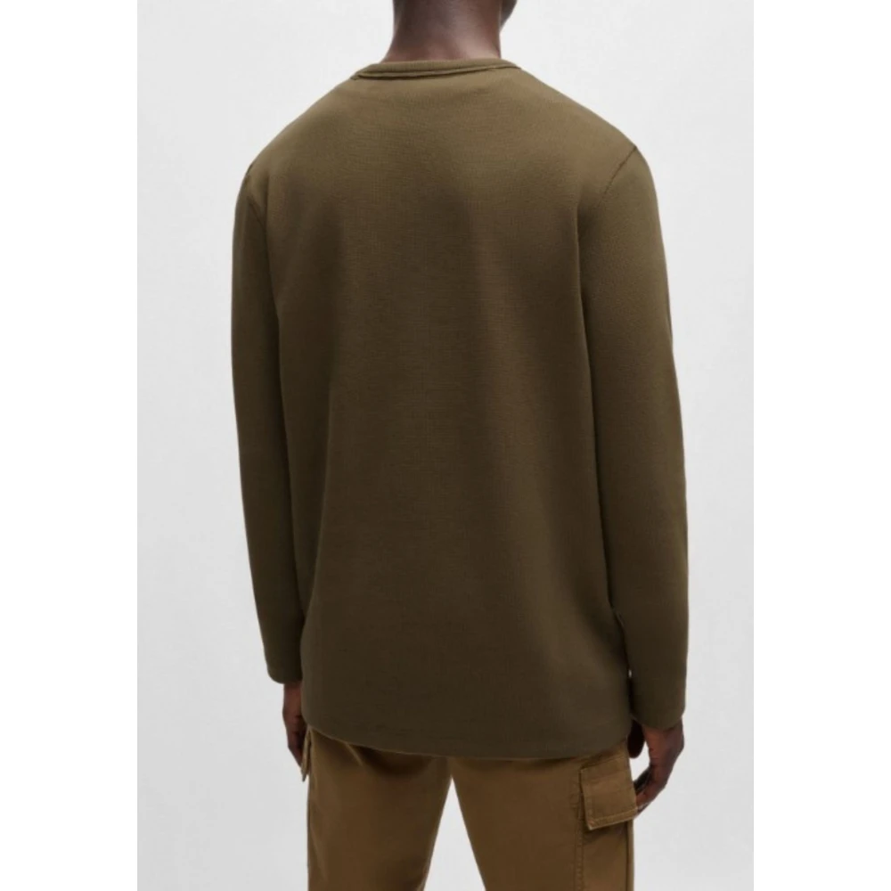 Hugo Boss Heren Storm Trui Brown Heren