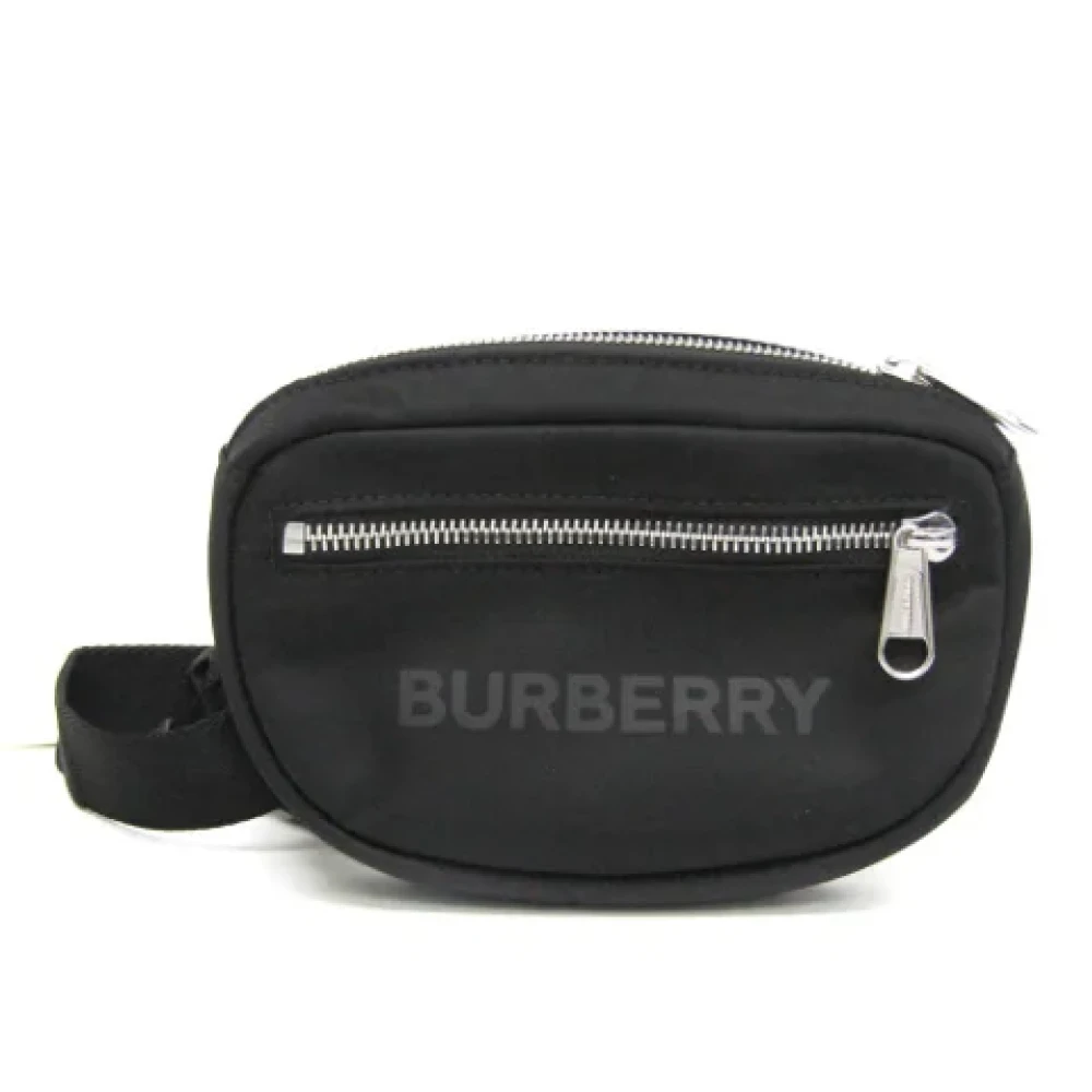 Burberry Vintage Pre-owned Canvas crossbody-bags Black Dames