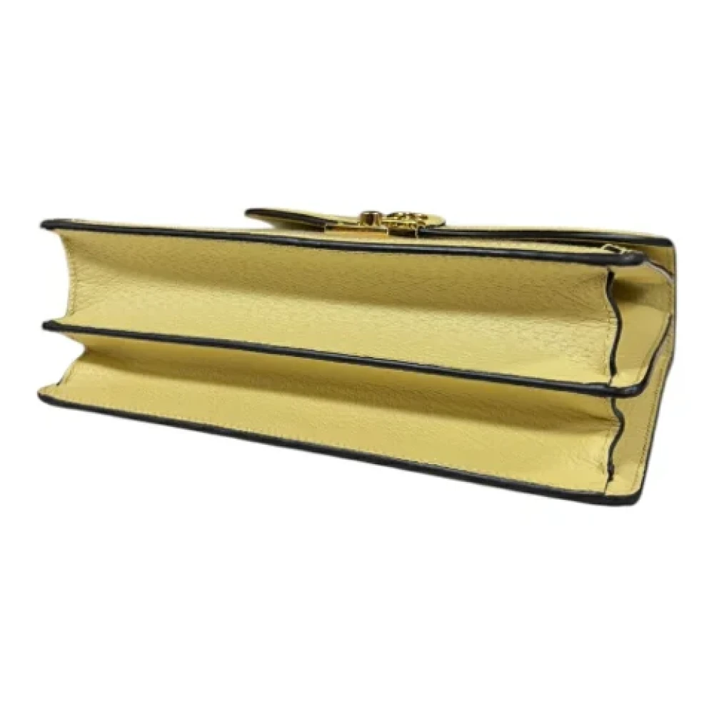 Gucci Vintage Pre-owned Canvas gucci-bags Yellow Dames