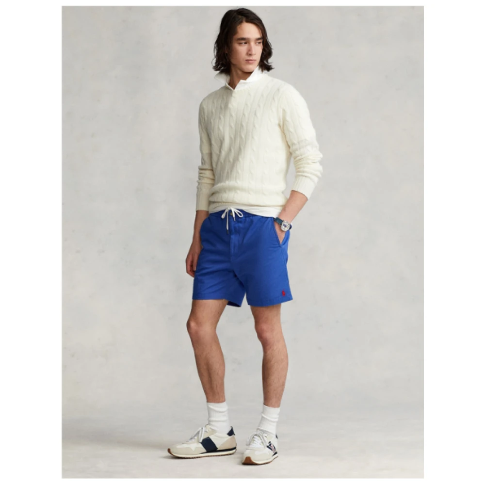 Polo Ralph Lauren Elastische taille Prepster shorts in Royal Heritage Blue Heren