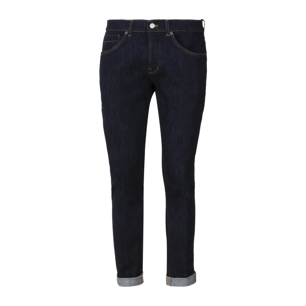 Dondup Travis Blauwe Katoenen en Kasjmier Jeans Blue Heren