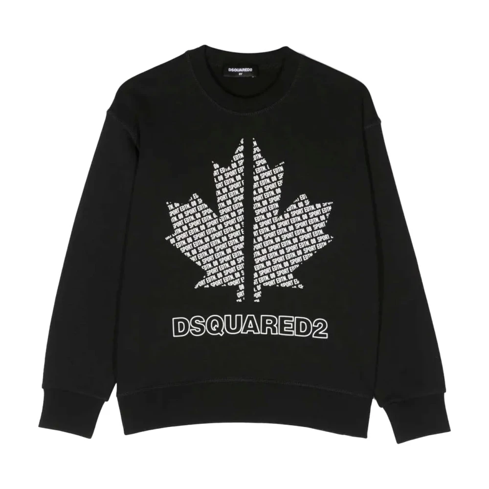 Dsquared2 Barn Sweatshirt med Tryck Black, Pojke