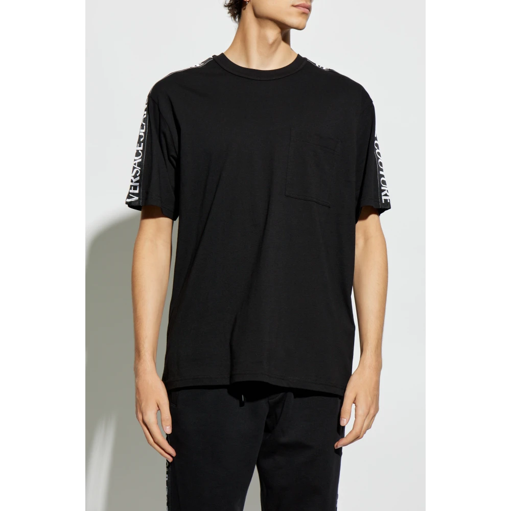 Versace Jeans Couture T-shirt met zak Black Heren