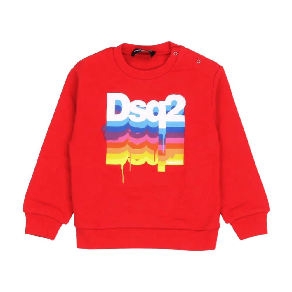 Dsquared2 Barn Sweatshirt med Tryck Red, Pojke