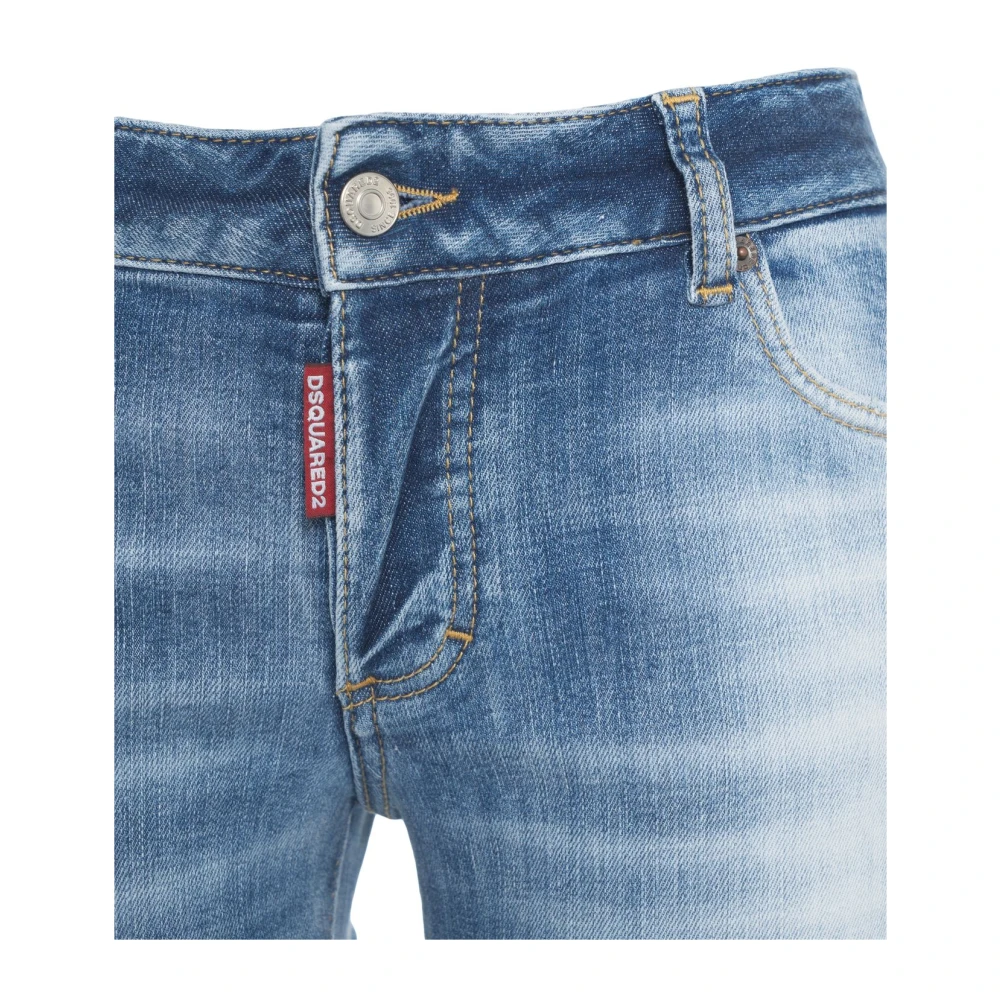 Dsquared2 Blauwe Skinny Jeans Verhoog Garderobe Stijl Blue Dames