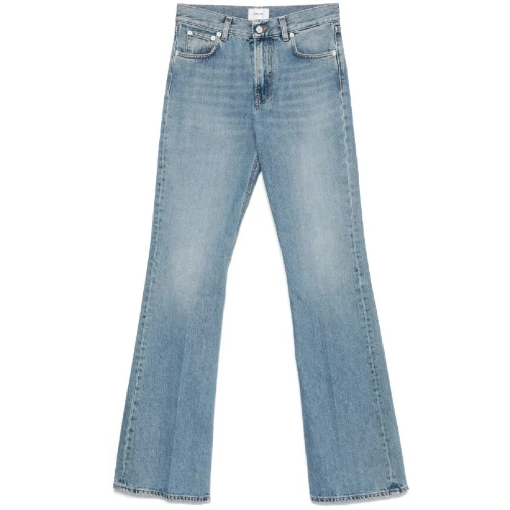 Haikure Women's Blue Flare Jeans, W29, Vaquero Flora