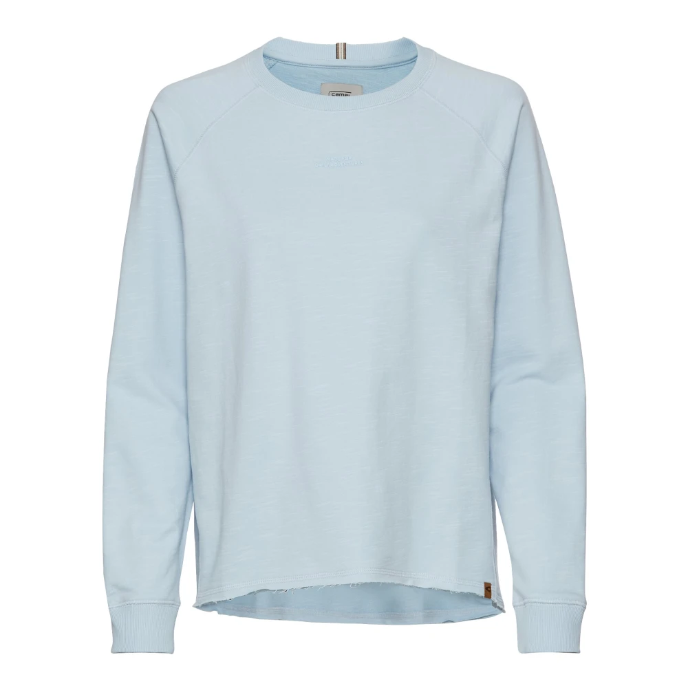 Camel active Katoenen Shirt Lange Mouw Blue Heren