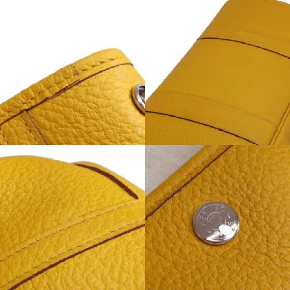 Hermès Vintage Pre-owned Leather totes Yellow Dames