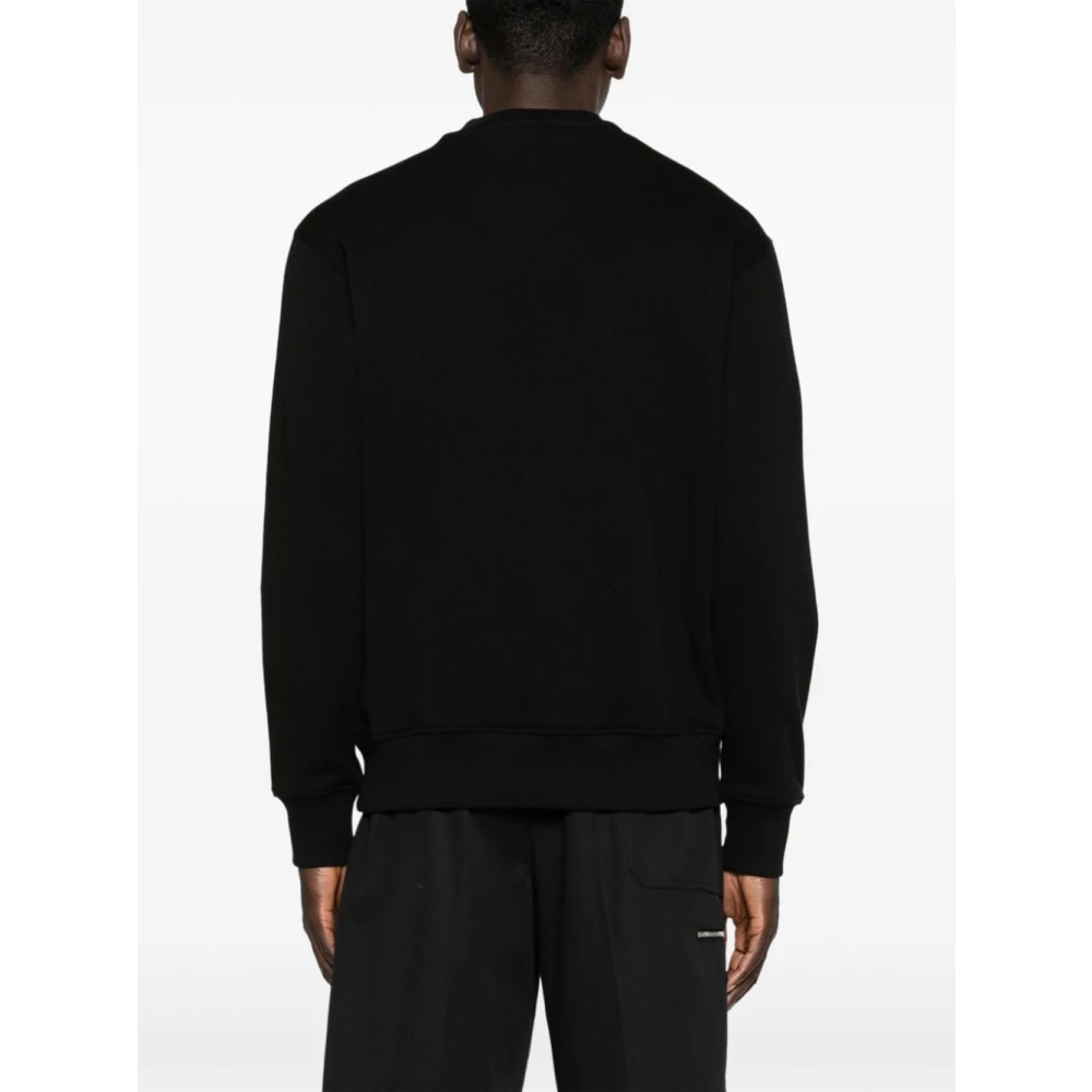 Versace Jeans Couture Zwarte Sweatshirt Aw24 Stijlvolle Herenkleding Black Heren