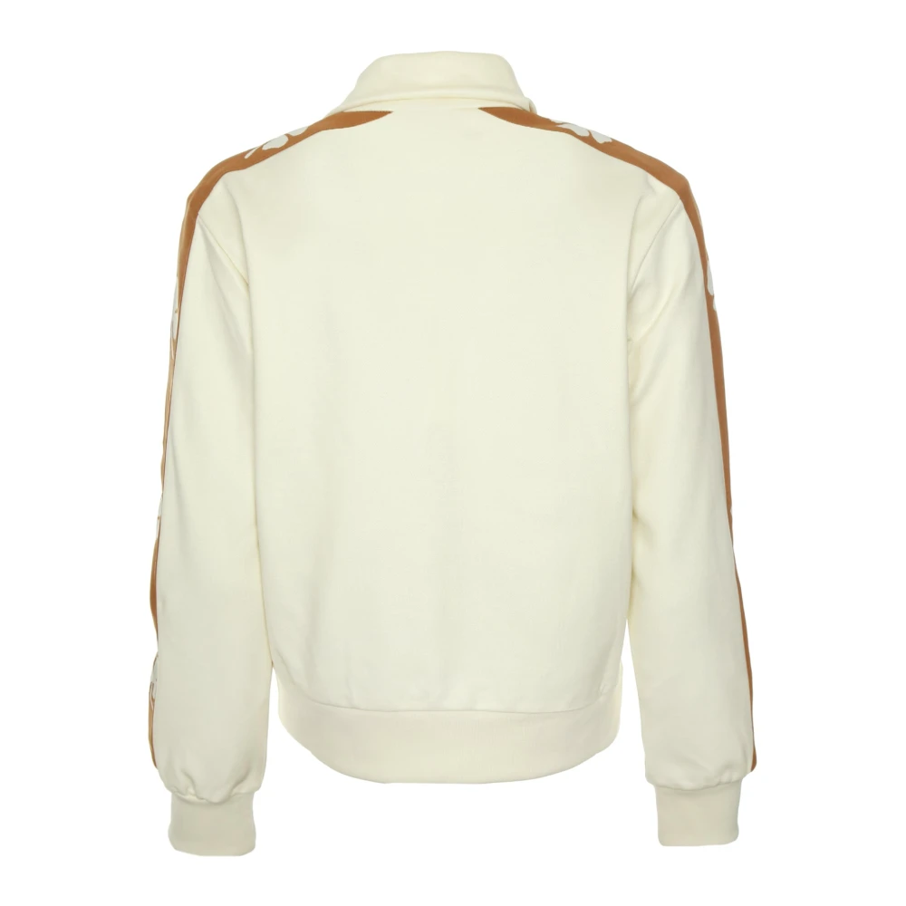Autry Trainingsjack met klavermotief en rits Beige Heren